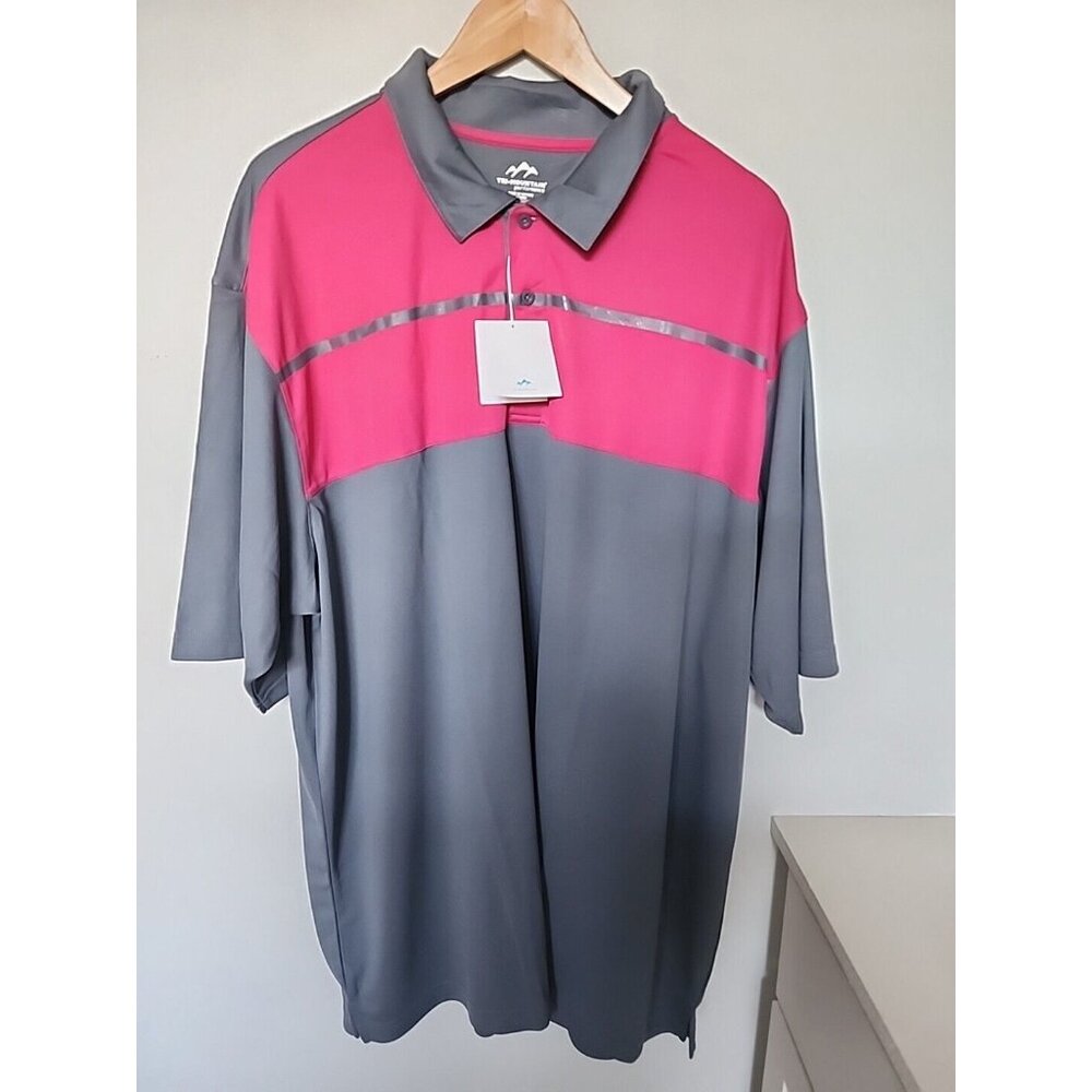 4XL Tri-Mountain Polo Men's Big And Tall NWT Performance Shirt
